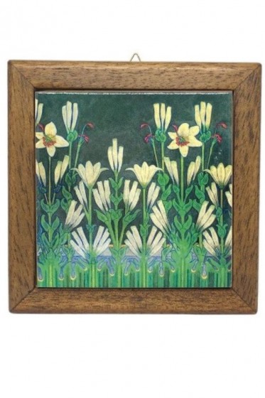 Lilie - płytka ceramiczna z ramką