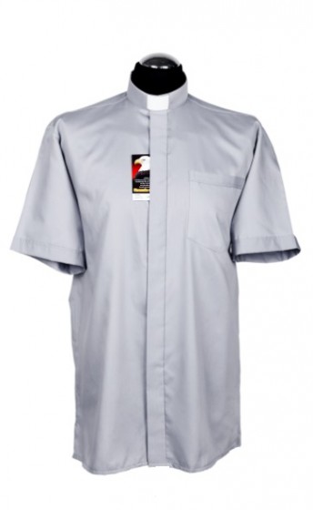 Koszula kapłańska tradycyjna 60% bawełny, krótki rękaw 40