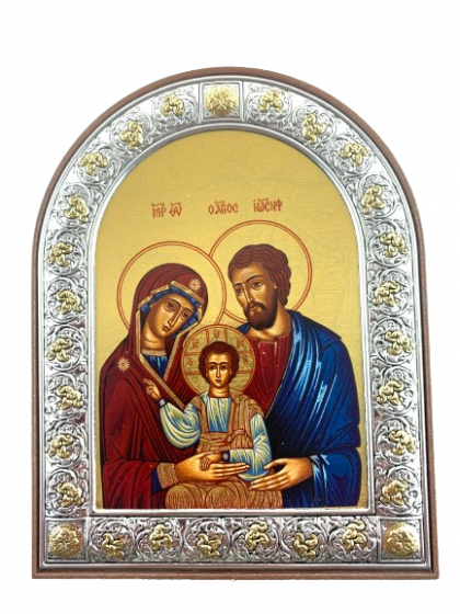 Ikona Święta Rodzina (nieb. szata Nr 215) mała Ikona Święta Rodzina (nieb. szata Nr 215) mała