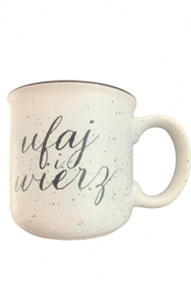 Kubek - Ufaj i wierz biały