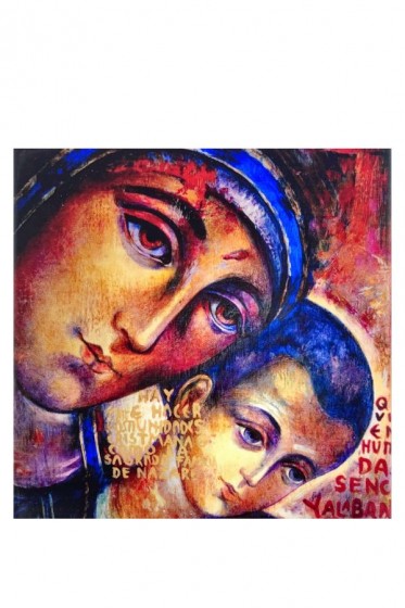 Madonna Drogi - płytka ceramiczna I07 mała