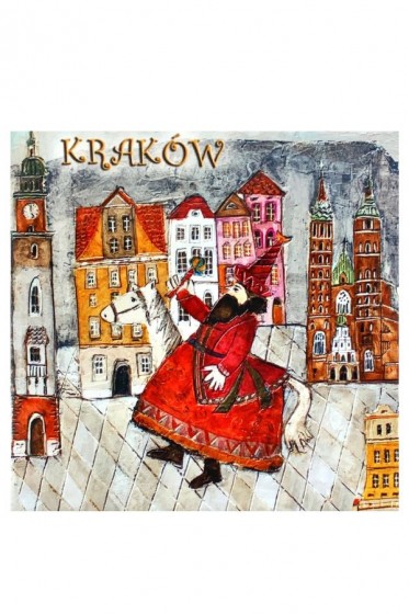 Lajkonik na krakowskim rynku - kafelek średni