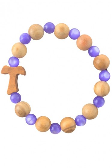 Różaniec - bransoletka TAU 02/BZ/TAU V314 fioletowy
