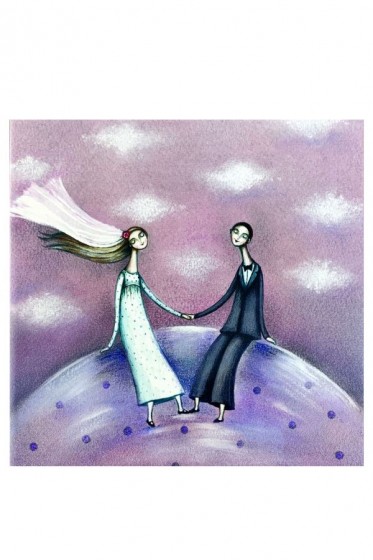 Młoda para - płytka ceramiczna Z10 mała