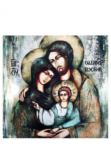 Święta Rodzina - płytka ceramiczna mała I15