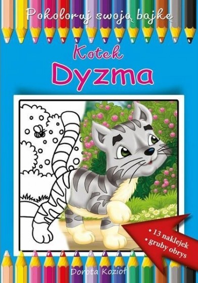 Kotek Dyzma - kolorowanka