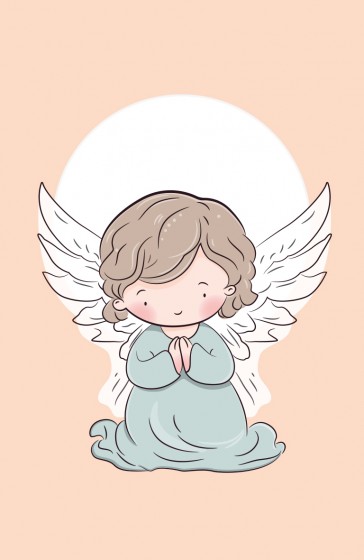 Aniołek - obrazki dla dzieci z nadrukiem nr 5 Aniołek - obrazki dla dzieci z nadrukiem nr 5