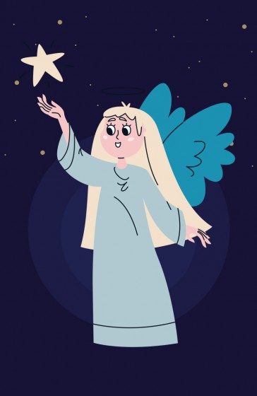 Aniołek - obrazki dla dzieci z nadrukiem nr 6