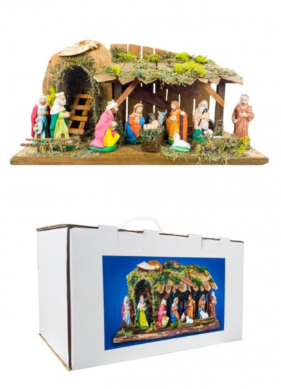 Szopka z figurkami 