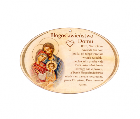 Błogosławieństwo domu obrazek duży okrągły / Merito