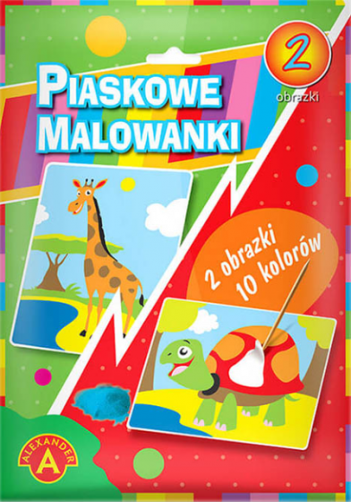 Piaskowe malowanki Żyrafa, żółw