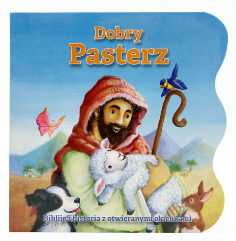 Dobry Pasterz Biblijna historia z otwieranymi okienkami