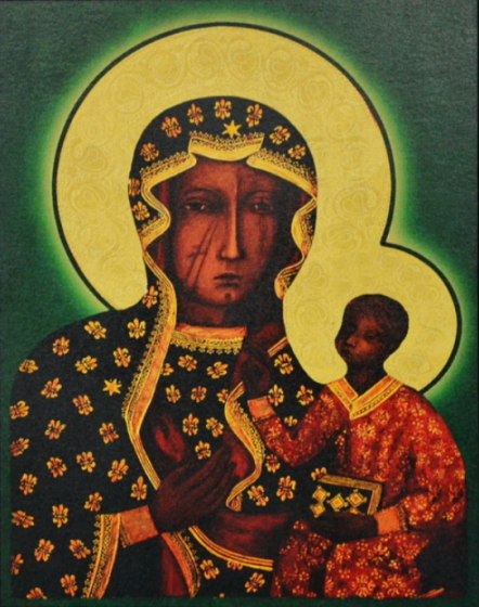 Matka Boża Częstochowska - obraz mały IKN/T/KP - 12