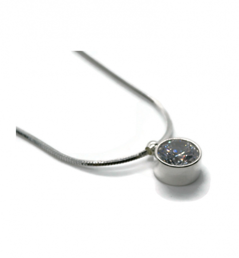 Naszyjnik srebrny z cyrkoniami N115 Naszyjnik srebrny z cyrkoniami N115