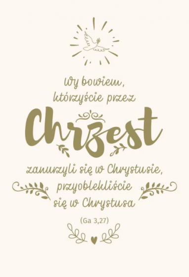 Nowy Testament z infografikami - format B6, wersja złota chrzest