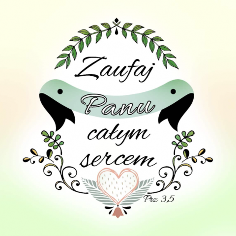 Zaufaj Panu całym sercem - podstawka korkowa