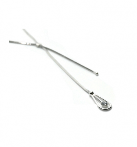 Naszyjnik z cyrkonią N1-18 45 cm