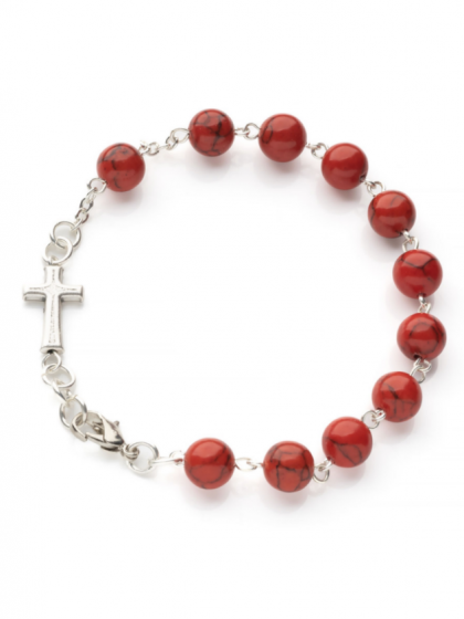 Różaniec - bransoletka koralin Różaniec - bransoletka koralin