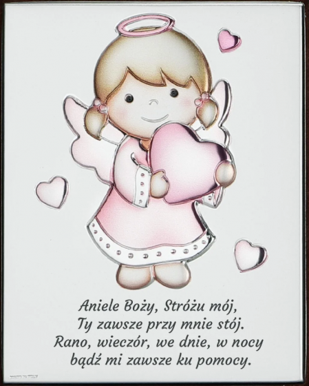 Aniołek z sercem różowy CM 396539 S3 mini