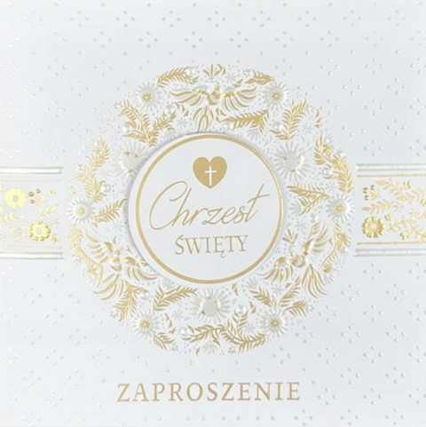 Zaproszenie na chrzest święty ZP-051