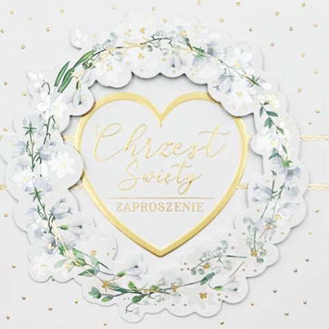 Zaproszenie na chrzest święty ZP-050