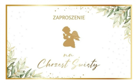 Zaproszenie na chrzest święty ZP-39