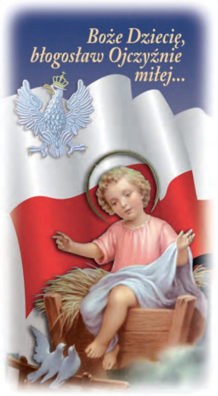 Obrazki kolędowe z nadrukiem - Boże Dziecię… BN/08A/25