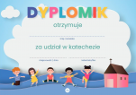 Dyplomik za udział w katechezie kościół - , 