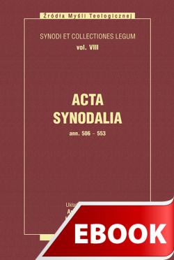 Okładka:Acta Synodalia - od 506 do 553 roku 