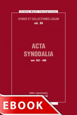 Okładka:Acta Synodalia - od 553 do 600 roku 